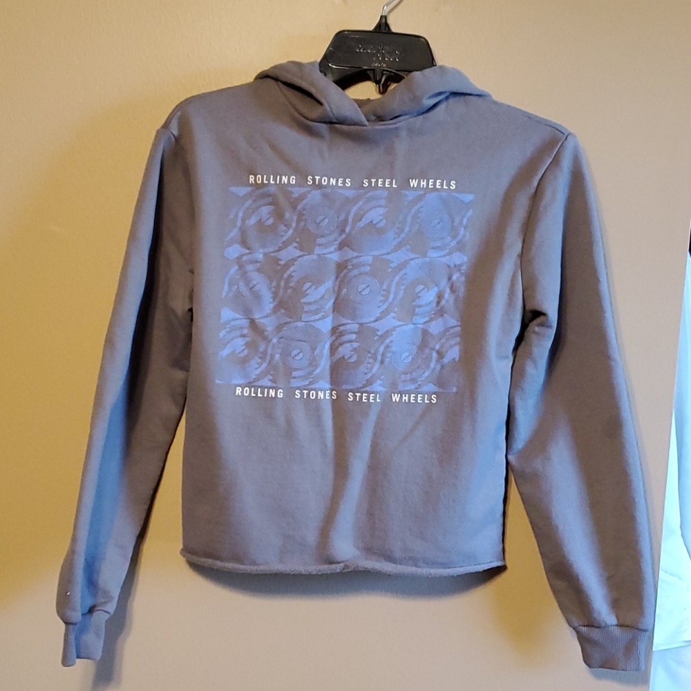 The Rolling Stones Crop Hoodie - Picture 1 of 3